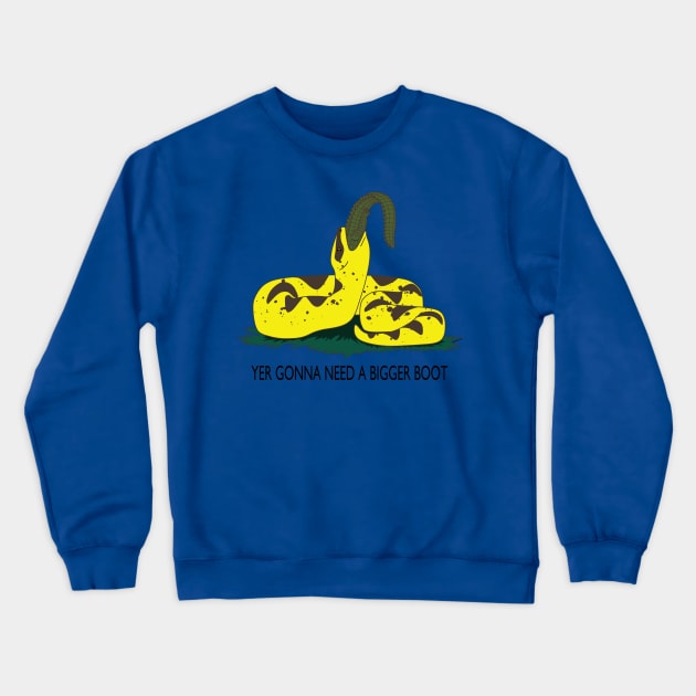 Don't tread on Titanoboa Crewneck Sweatshirt by SaltyCoty